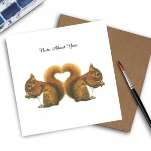 Squirrel Valentines Card