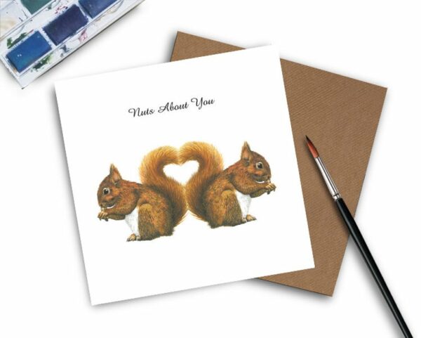 Squirrel Valentines Card