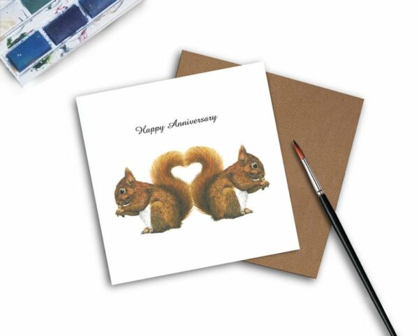 Squirrel Anniversary Card