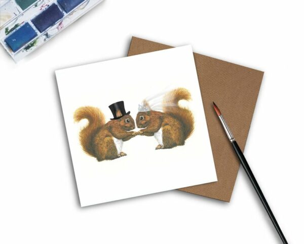 Squirrel Wedding Card