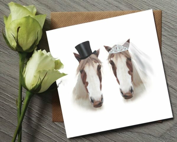 Horse Wedding Card