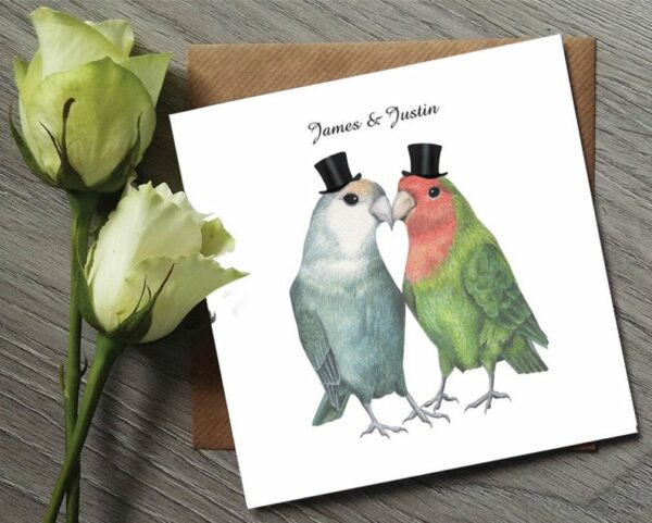 Gay Wedding Card Personalised